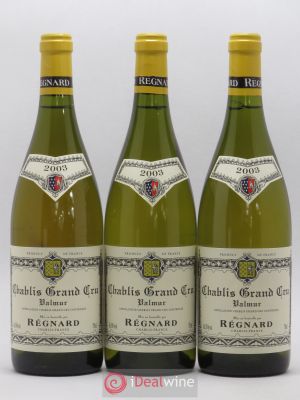 Chablis Grand Cru Valmur Régnard 2003 - Lot of 3 Bottles