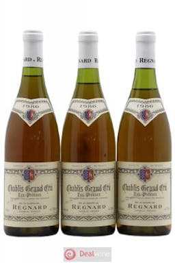 Chablis Grand Cru Les Preuses Regnard 1986 - Lot of 3 Bottles