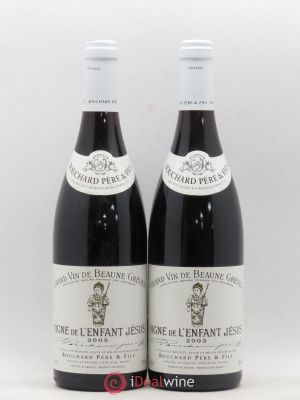 Beaune 1er cru Grèves - Vigne de l'Enfant Jésus Bouchard Père & Fils  2003 - Lot of 2 Bottles