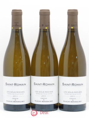 Saint-Romain Les Sous Roches Château de Puligny Montrachet (no reserve) 2011 - Lot of 3 Bottles