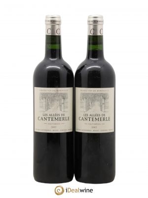 Allées de Cantemerle Second Vin  2005 - Lot of 2 Bottles