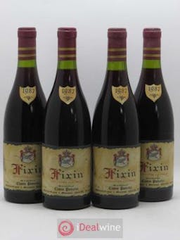 Fixin Clovis Poncelet 1987 - Lot of 4 Bottles