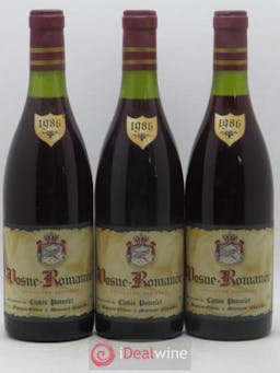 Vosne-Romanée Clovis Poncelet 1986 - Lot of 3 Bottles