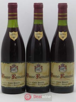 Vosne-Romanée Clovis Poncelet 1986 - Lot of 3 Bottles