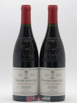 Gigondas Santa Duc (Domaine) Prestige des Hautes Garrigues Famille Gras  2016 - Lot of 2 Bottles