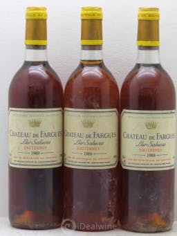 Château de Fargues  1989 - Lot of 3 Bottles