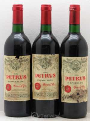 Petrus  1990 - Lot of 3 Bottles