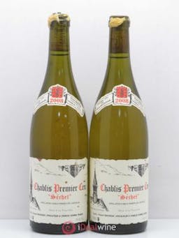 Chablis 1er Cru Séchet René et Vincent Dauvissat  2008 - Lot of 2 Bottles