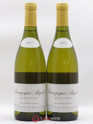 Bourgogne Aligoté Leroy (Domaine)  2007 - Lot of 2 Bottles