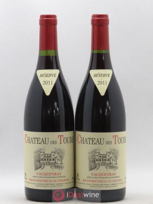 Vacqueyras Château des Tours E.Reynaud  2011 - Lot of 2 Bottles