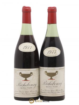 Richebourg Grand Cru Gros Frère & Soeur  1977 - Lot of 2 Bottles