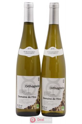 Vin de France (anciennement Muscadet-Sèvre-et-Maine) Orthogneiss L'Ecu (Domaine de)  2015 - Lot de 2 Bouteilles