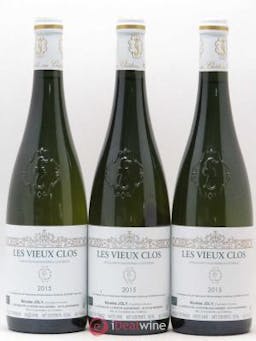 Savennières Les Vieux Clos Vignobles de la Coulée de Serrant - Nicolas Joly  2015 - Lot of 3 Bottles