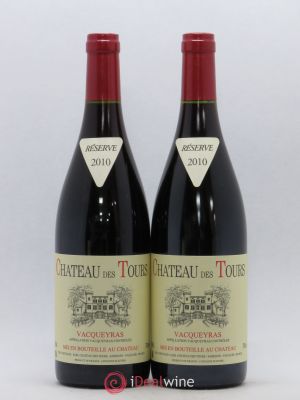 Vacqueyras Château des Tours E.Reynaud  2010 - Lot of 2 Bottles