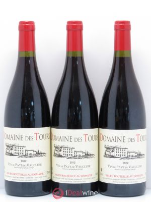 IGP Vaucluse (Vin de Pays de Vaucluse) Domaine des Tours E.Reynaud (sans prix de réserve) 2012 - Lot de 3 Bouteilles