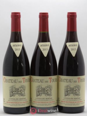 Côtes du Rhône Château des Tours E.Reynaud  2015 - Lot of 3 Bottles