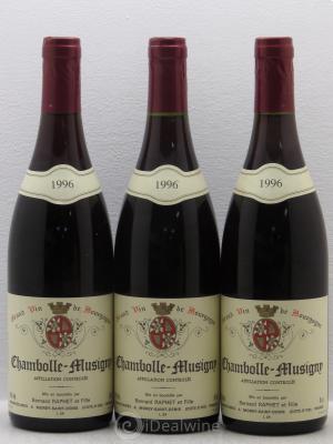Chambolle-Musigny Domaine Bernard Raphet 1996 - Lot of 3 Bottles