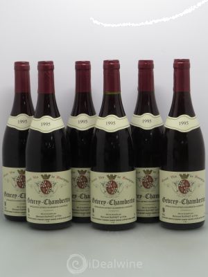 Gevrey-Chambertin Domaine Bernard Raphet 1995 - Lot of 6 Bottles