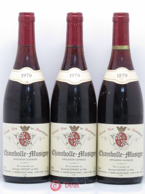 Chambolle-Musigny Domaine Bernard Raphet 1979 - Lot of 3 Bottles