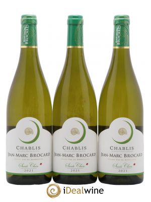 Chablis Jean Marc Brocard 2021 - Lot of 3 Bottles