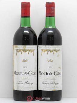 Château Mouton Cadet  1979 - Lot of 2 Bottles