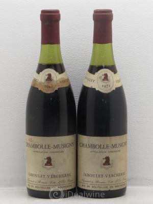 Chambolle-Musigny Jaboulet Vercherre 1971 - Lot de 2 Bouteilles