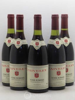 Vosne-Romanée Domaine Faiveley 1985 - Lot of 5 Bottles