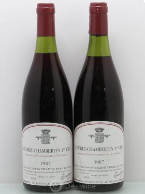 Gevrey-Chambertin 1er Cru Louis Trapet 1987 - Lot of 2 Bottles
