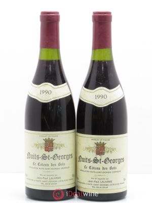 Nuits Saint-Georges Le Côteau des Bois Domaine Lalarme 1990 - Lot of 2 Bottles