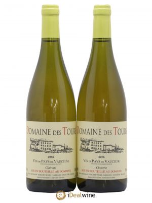 IGP Vaucluse (Vin de Pays de Vaucluse) Domaine des Tours Emmanuel Reynaud Clairette 2016 - Lot de 2 Bouteilles