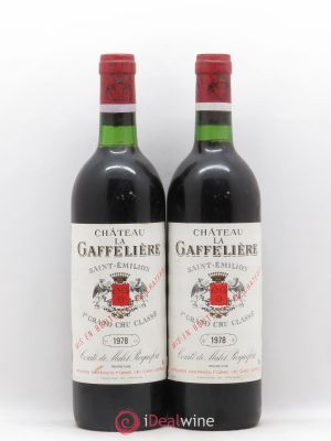 Château la Gaffelière 1er Grand Cru Classé B  1978 - Lot of 2 Bottles