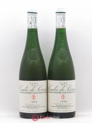 Savennières Clos de la Coulée de Serrant Vignobles de la Coulée de Serrant - Nicolas Joly  1996 - Lot de 2 Bouteilles