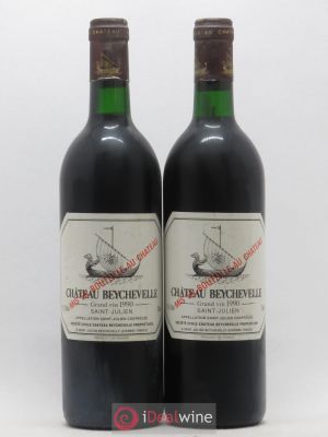 Château Beychevelle 4ème Grand Cru Classé  1990 - Lot of 2 Bottles