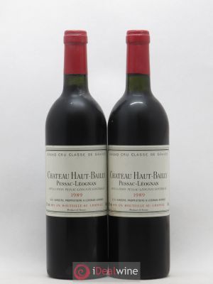 Château Haut-Bailly Cru Classé de Graves  1989 - Lot of 2 Bottles