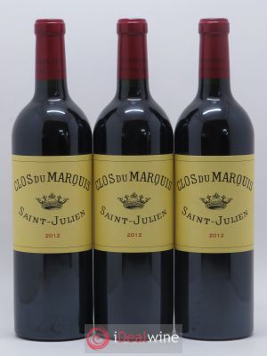 Clos du Marquis  2012 - Lot de 3 Bouteilles