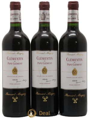 Le Clémentin de Pape Clément Second Vin  2019 - Lot de 3 Bouteilles