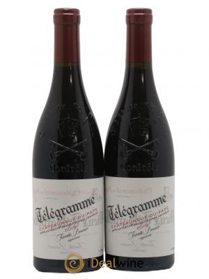 Châteauneuf-du-Pape Télégramme Vignobles Brunier  2019 - Lot of 2 Bottles