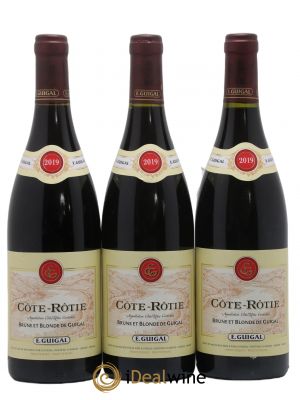 Côte-Rôtie Côtes Brune et Blonde Guigal  2019 - Lot of 3 Bottles