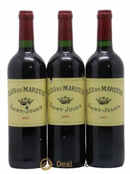 Clos du Marquis  2007 - Lot of 3 Bottles