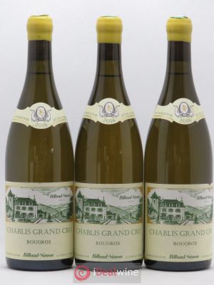 Chablis Grand Cru Bougros Billaud-Simon (Domaine)  2016 - Lot of 3 Bottles