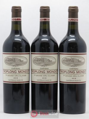 Château Troplong Mondot 1er Grand Cru Classé B  2018 - Lot of 3 Bottles