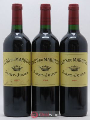 Clos du Marquis  2007 - Lot of 3 Bottles