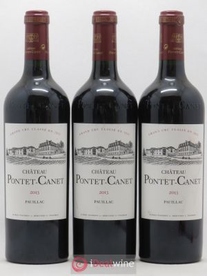 Château Pontet Canet 5ème Grand Cru Classé  2013 - Lot of 3 Bottles