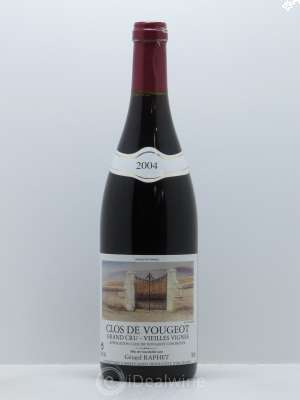 Clos de Vougeot Grand Cru Vieilles Vignes Gérard Raphet (Domaine)  2004 - Lot de 1 Bouteille