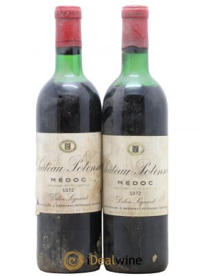 Château Potensac (no reserve) 1972 - Lot of 2 Bottles