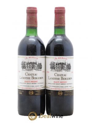 Château Lamothe Bergeron Cru Bourgeois (no reserve) 1986 - Lot of 2 Bottles