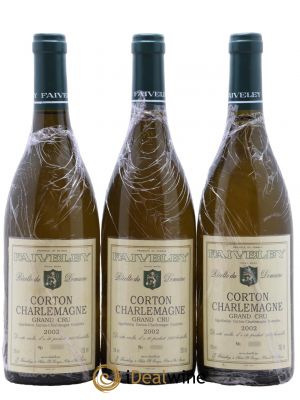 Corton-Charlemagne Grand Cru Faiveley  2002 - Lot of 3 Bottles