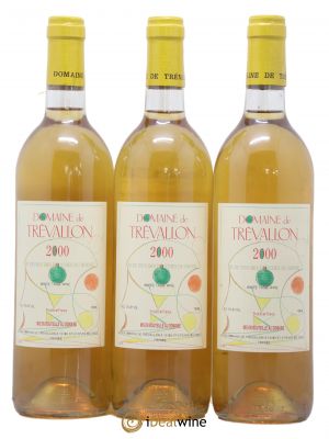 VDP Bouches du Rhône Trévallon (Domaine de) Eloi Dürrbach  2000 - Lot of 3 Bottles