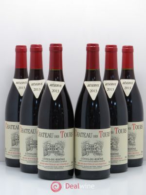 Côtes du Rhône Château des Tours E.Reynaud  2013 - Lot of 6 Bottles