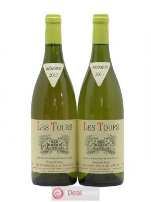 IGP Vaucluse (Vin de Pays de Vaucluse) Les Tours Grenache Blanc E.Reynaud (sans prix de réserve) 2017 - Lot de 2 Bouteilles